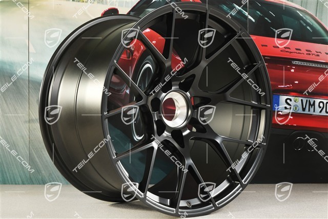21" GT3RS Felge, 13J x 21 ET31, schwarz seidenmatt
