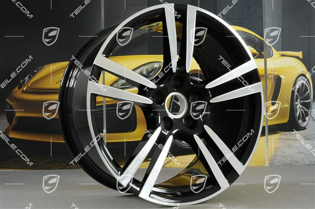 21" Felge Turbo II, 10J x 21 ET50, schwarz hochglanz