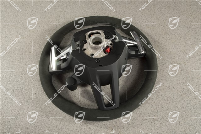 Kierownica sportowa GT, Race-Tex, czarna, multifunkcyjna, podgrzewana, Sport Chrono Plus
