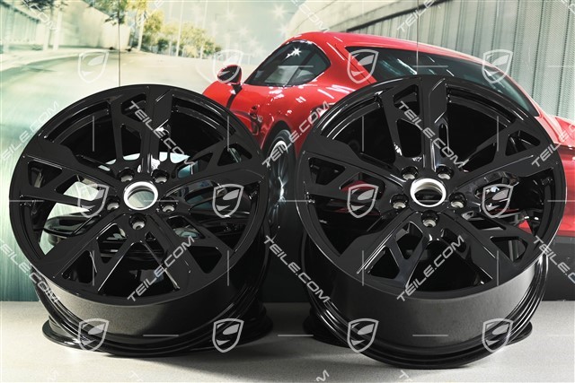 21" Felgensatz Cross Turismo Design, 9,5J x 21 ET60 + 11,5J x 21 ET66, schwarz hochglanz