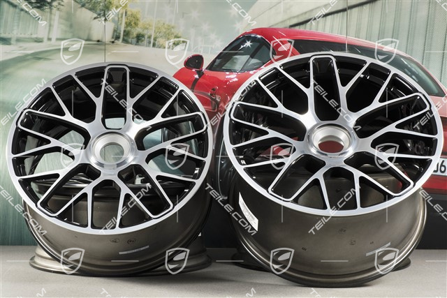 20-inch Turbo S wheel set, central lock, 9J x 20 ET51 + 11,5J x 20 ET56