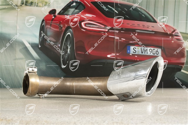 Sportowa końcówka rury wydechowej (optycznie 4 rury), 1 sztuka!, zewnętrzna, R