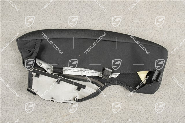 Lehnenbezug, Seitenteil, Sitzbelüftung, Klimasitz, Massagesitz, Leder geprägt, Schwarz, R