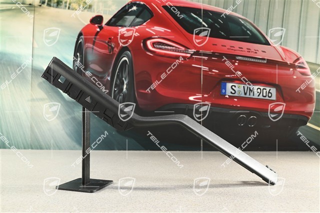 Heckstoßstangenblende, Version mit Haken, mattschwarz, L, (ohne Leiste)