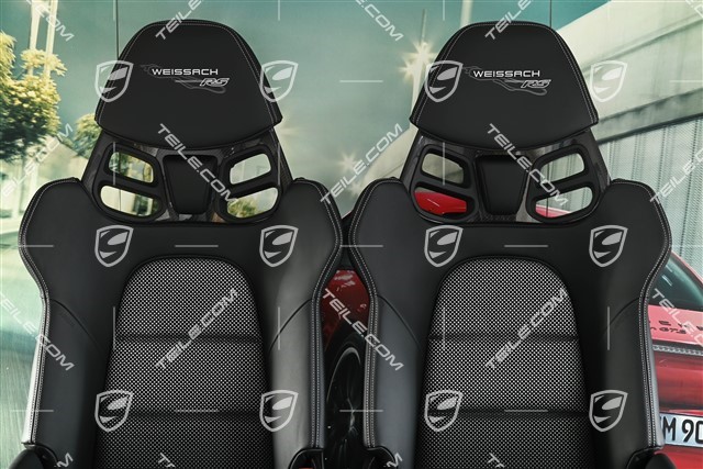 Fotele kubełkowe GT3 / GT3RS, karbonowe, czarny, Weissach RS, komplet, L+R