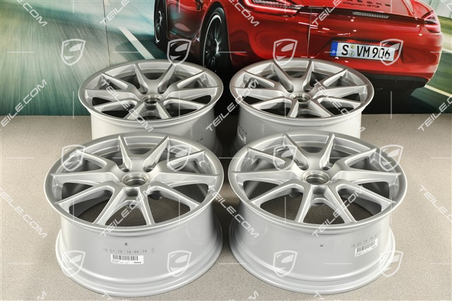 19" Komplet felg Boxster Spyde, 10J x 19 ET42 + 8,5J x 19 E