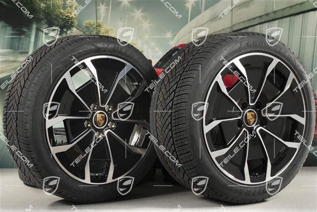 20-inch Turbo Aero Design, winter wheel set, rims 9J x 20 ET54 + 11J x 20 ET60, Goodyear winter tyres 245/45 R20 + 285/40 R20, DOT/prod.year 2023