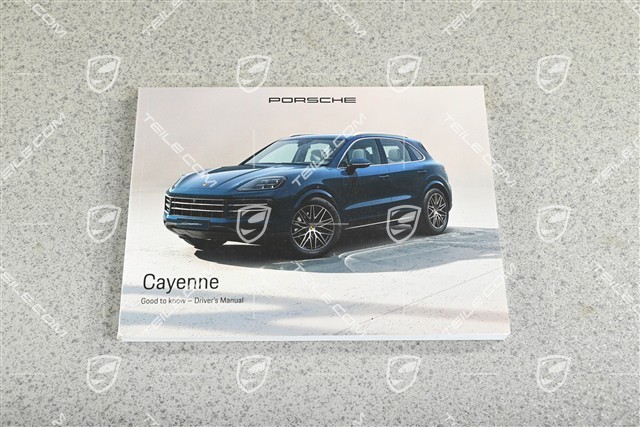 Cayenne E3 9Y0 II (facelift) Driver's Manual, English