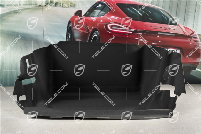 Kofferraumverkleidung, Teppich, schwarz, C4/C4S/Turbo/GT3/GT3RS, USA/Canada Version