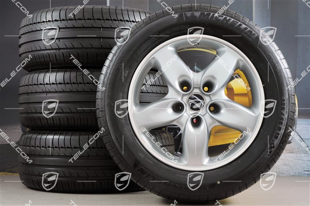 18-inch Cayenne Turbo summer wheel set, with summer Michelin tyres 255/55 R18 18-inch Cayenne Turbo summer wheel set, with summer Michelin tyres 255/55 R18