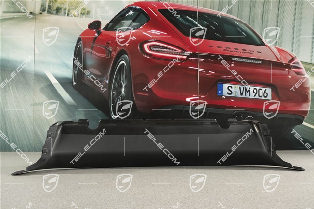 Spyder, Front bumper Air guide inlet / duct / cover, upper, centre, Satin black