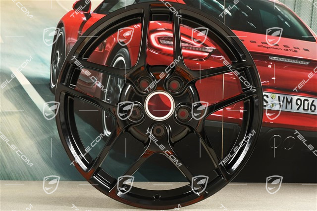 19" felga Carrera S II, 8J x 19 ET57, czarny połysk