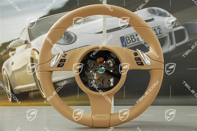 Lenkrad, Glattleder, sandbeige, PDK