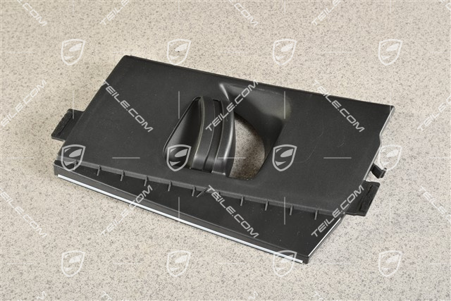 Przycisk regulacji wysokości pasów bezpieczeństwa, Blenda słupka B, czarny, L