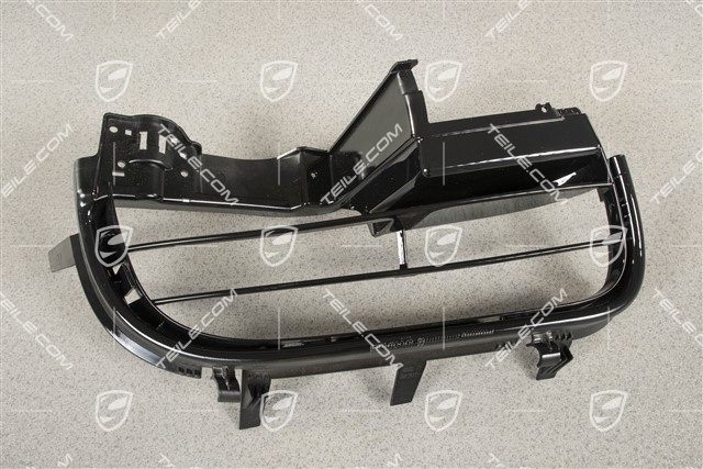 Front bumper, side ventilation grille, black high gloss, Boxster S, R