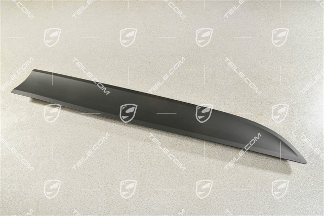 Front door cover / trim, Matt black, R