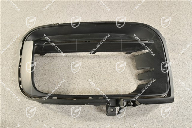 Boczna kratka zderzaka przedniego Sport Design Paket, czarna satyna, R