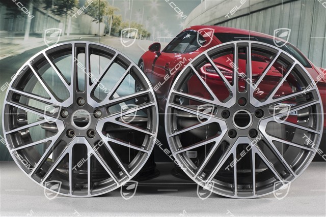21-inch wheel rim set Turbo Design II / Turbo V, 9,5J x 21 ET71 + 11,5J x 21 ET69