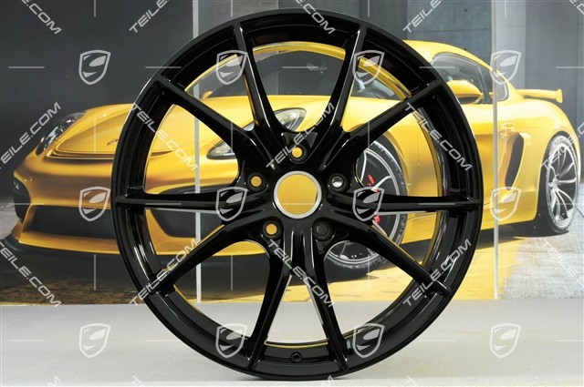 20" Felge Carrera S (IV), 8,5J x 20 ET49, Tiefschwarz Metallic