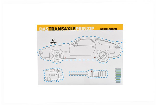 Kinderbastelset Transaxle Prinzip, Porsche 928, Porsche Museum