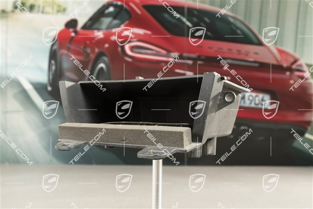 Centre Console Shelf, Front, Black matte