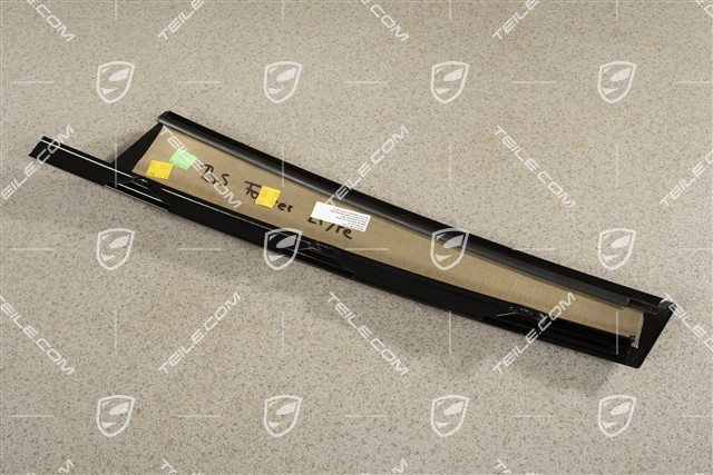 Vordertür, Fensterrahmenverkleidung / B-Säule Außen Blende, Schwarz, L