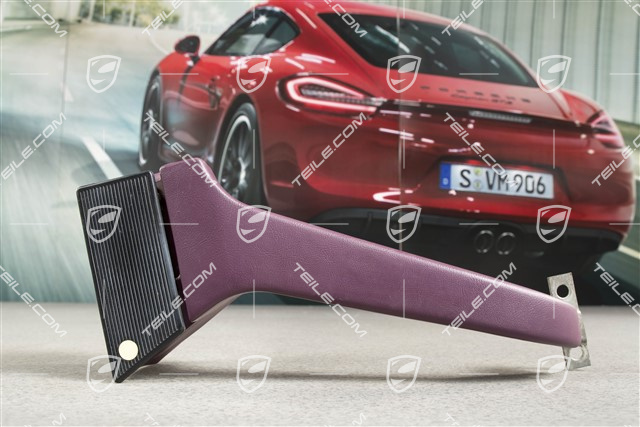 Uchwyt zamykania drzwi, skóropodobny, Magenta, L