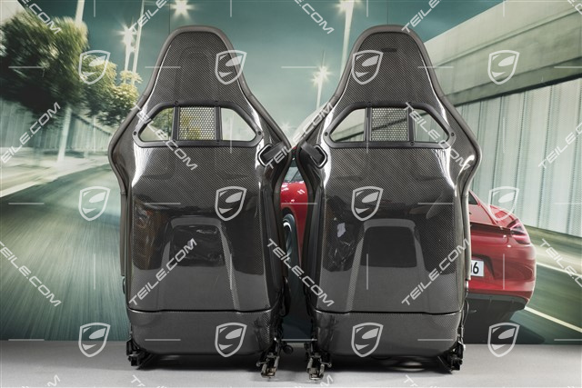 Sportschalensitze, klappbar, Leder/Alcantara, Achatgrau, L+R