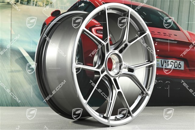 20-inch GT3 wheel rim, 9.5J x 20 ET46, dark silver
