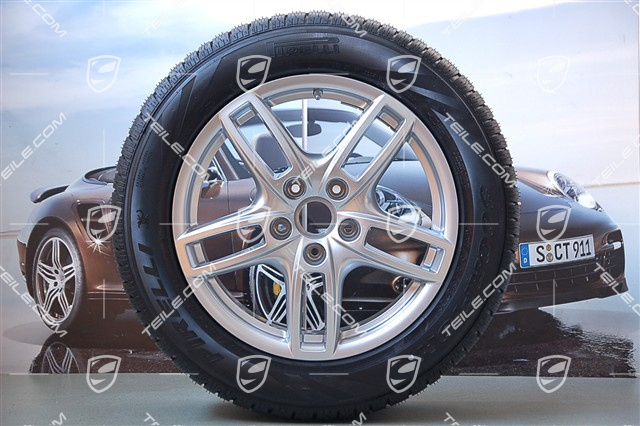 19" Cayenne Turbo Winterräder Satz, Felgen 8,5 J x 19 ET59 + Pirelli Winterreifen 265/50 R19, mit RDK Sensoren