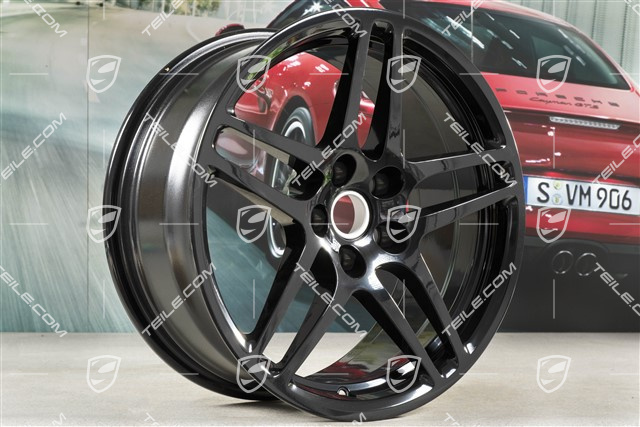 18" Felge Macan S, 9J x 18 ET21, Schwarz Hochglanz
