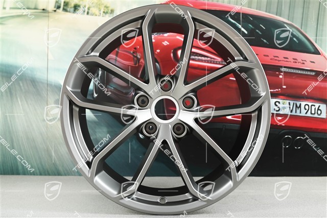 20-inch SPYDER wheel rim, 10,5J x 20 ET47, platinum satin matt