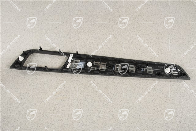 Blende, Tür, vorne und hinten, Aluminium gebürstet, R