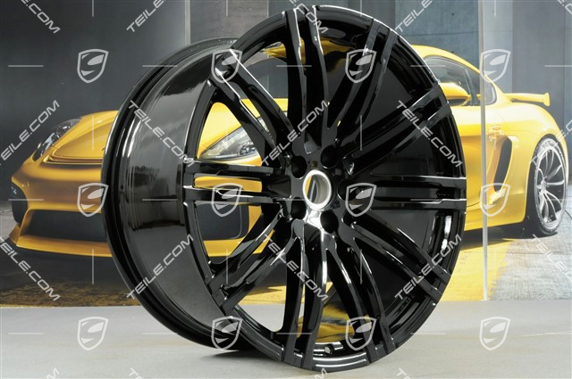 21" Turbo III Felgensatz, 9J x 21 ET26 + 10J x 21 ET19, schwarz hochglanz