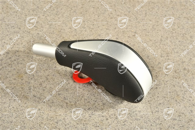 Gałka zmiany biegów Tiptronic, czarna / aluminium