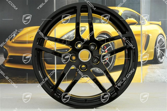 18" Felgensatz Macan S, 8J x 18 ET21 + 9J x 18 ET21, schwarz hochglanz