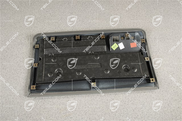Glove box cover, Leatherette, Graphite grey
