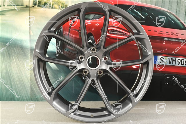 22-inch wheel rim set GT, 10J x 22 ET48 + 11,5J x 22 ET52, Vesuvgrau