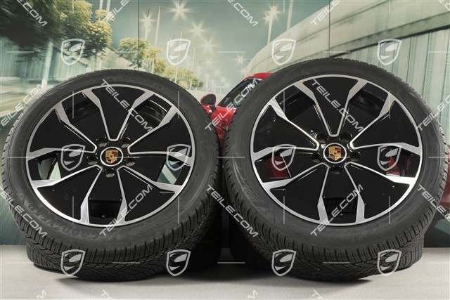 20-inch Turbo Aero Design, winter wheel set, rims 9J x 20 ET54 + 11J x 20 ET60, Goodyear winter tyres 245/45 R20 + 285/40 R20, DOT/prod.year 2023