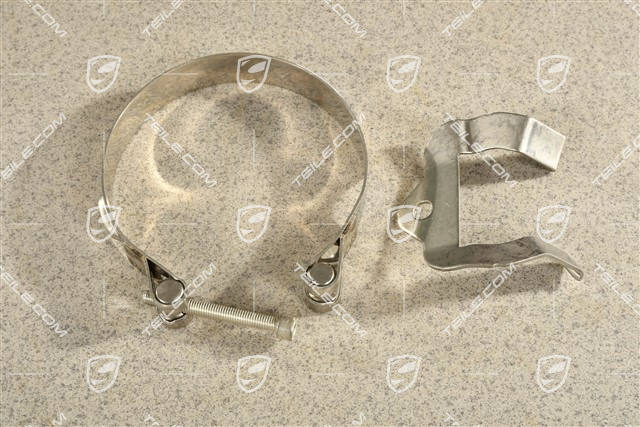 Clamp with bracket, exhaust system