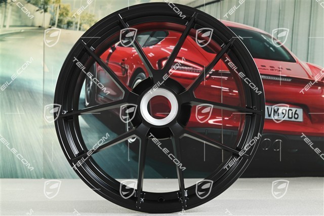 20+21" Carrera GTS, Felgen 8,5J x 20 ET50 + 11J x 21 ET82, schwarz seidenmatt