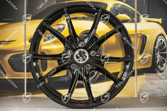 20" Felgensatz Carrera S IV, 8,5J x 20 ET49 + 11J x 20 ET78, für Winterbetrieb, C2/C2S, schwarz hochglanz