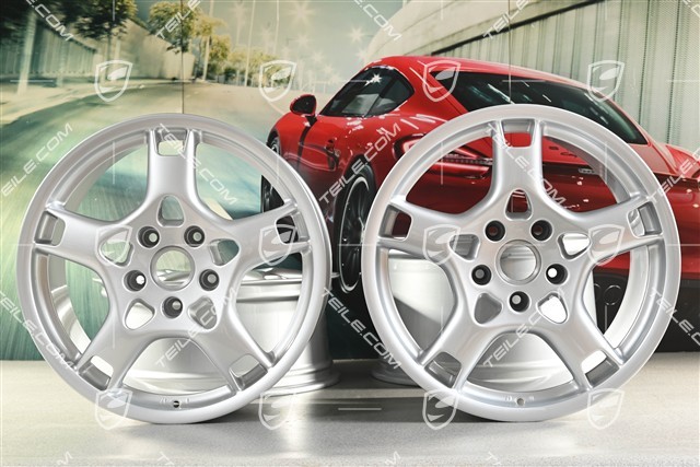 19-inch Carrera S wheel set, 8J x 19 ET57 + 11J x 19 ET67
