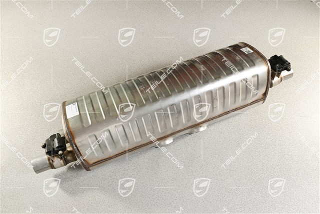 Rear silencer without pipes