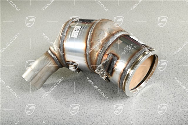 Catalytic converter with GPF, cyl. 4-6, R