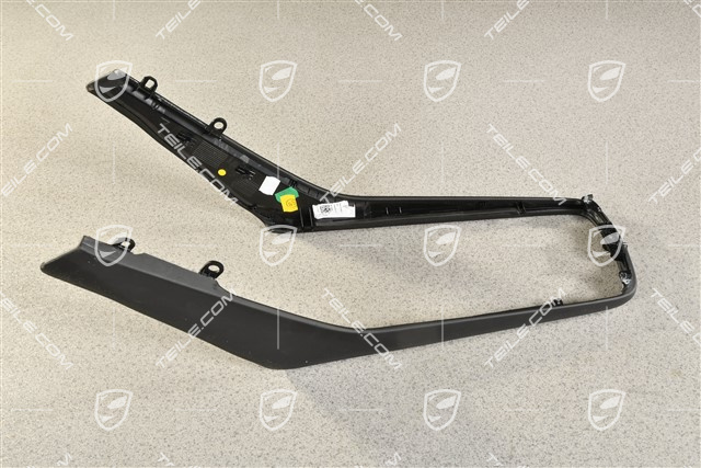 Mittelkonsole, Blenden Satz seitlich, Leder Schwarz, L+R