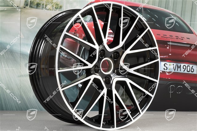 21" Felgensatz Cayenne RS Spyder, 11J x 21 ET49 + 9,5J x 21 ET46, für den Cayenne Coupé, schwarz hochglanz