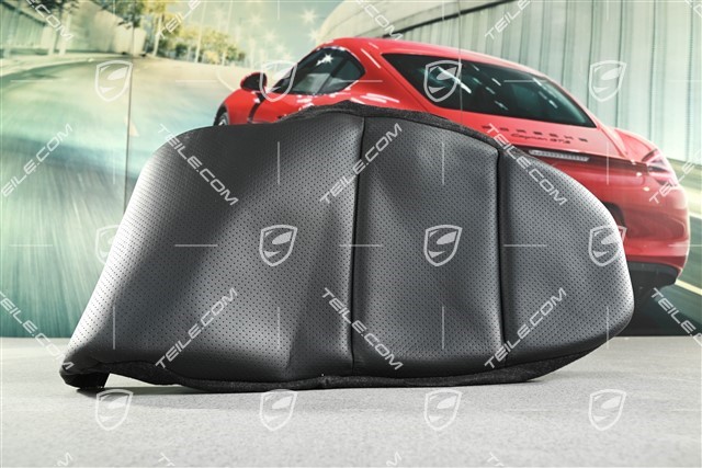 Materiał oparcia fotela, skóra czarna, L=R