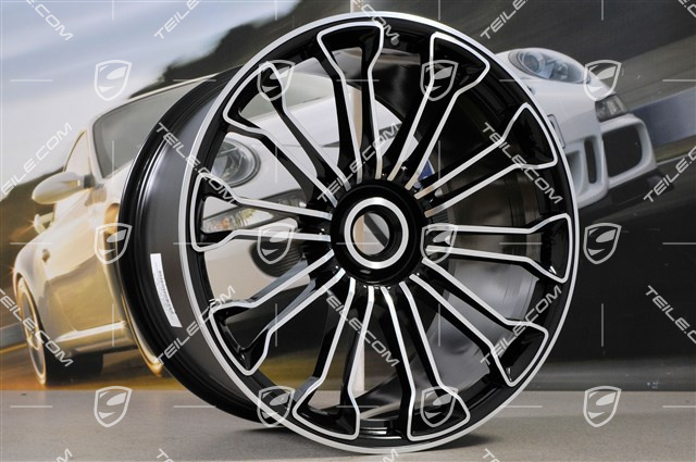 21"+20" 918 SPYDER Felgensatz, Zentralverschluss, 12,5J x 21 ET57 + 9,5J x 20 ET57, czarny wysoki połysk