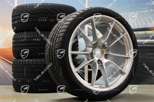 20-inch Carrera S (III) winter wheel set, 8,5J x 20 ET51 + 11J x 20 ET70, Pirelli winter tyres 245/35 ZR20 + 295/30 ZR20, without TPMS